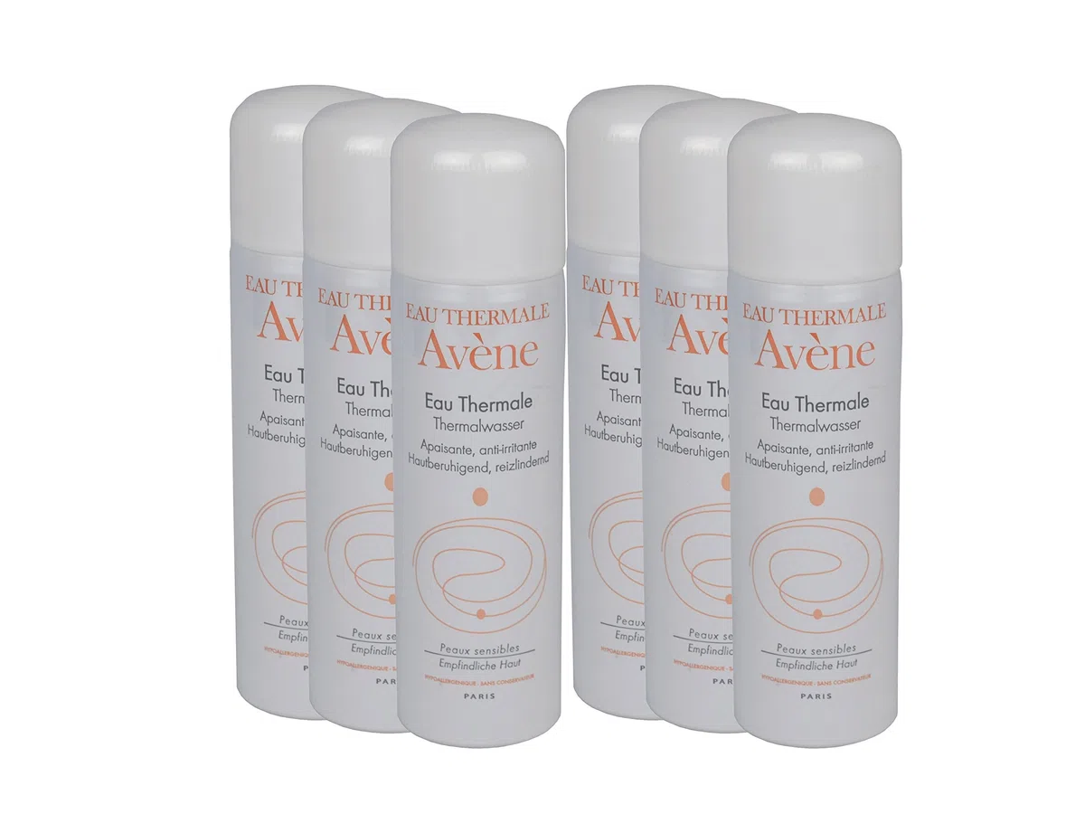Avène Eau Thermale Thermalwasser - 6x 50ml Sprühdose