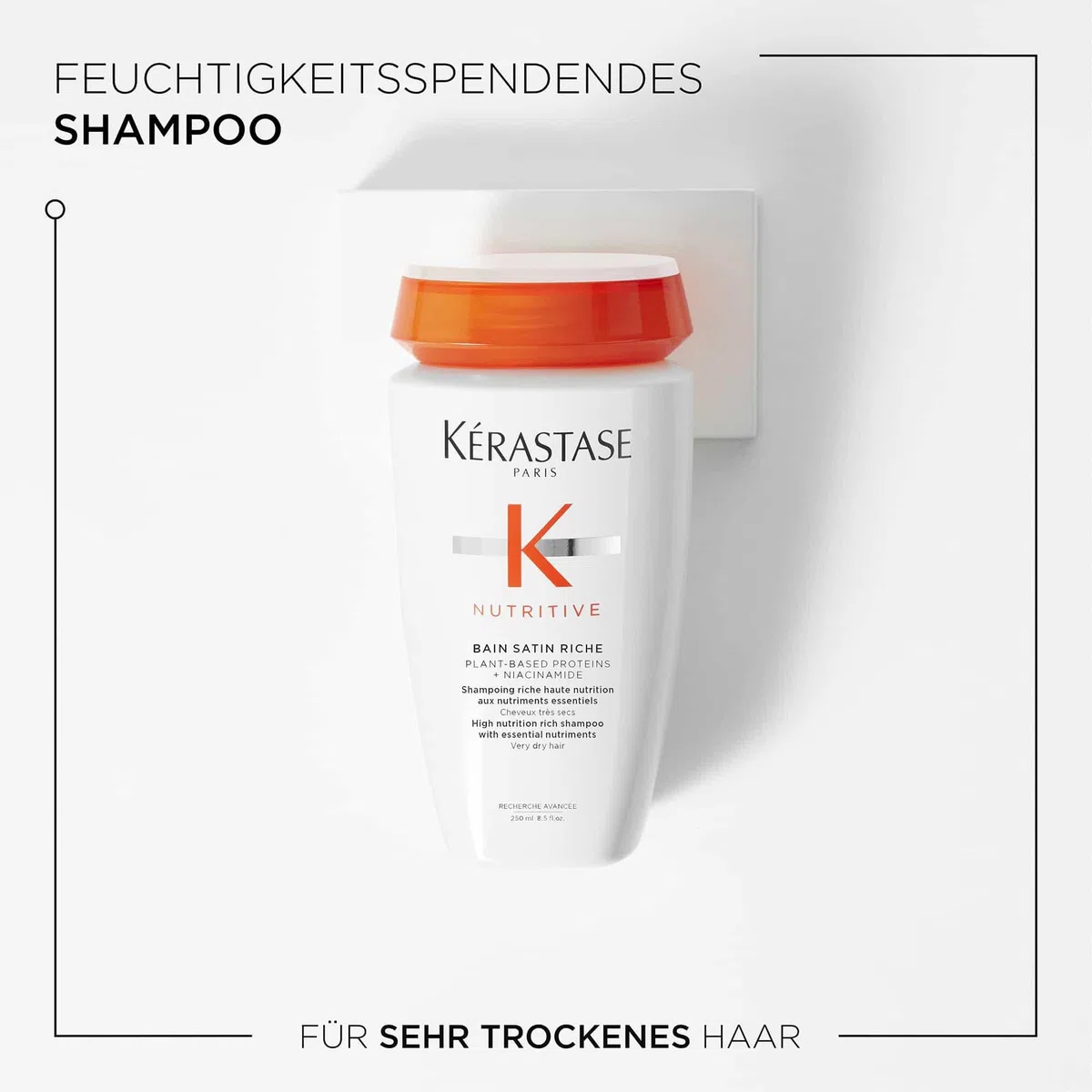 Kérastase Pflegeset mit Nutritive Bain Satin Riche High Nutrition Rich Shampoo, Nutritive Masquintense Deep Nutrition Soft Mask und Elixir Ultime Huile Originale Haaröl in Reisegröße (15 ml) gratis
