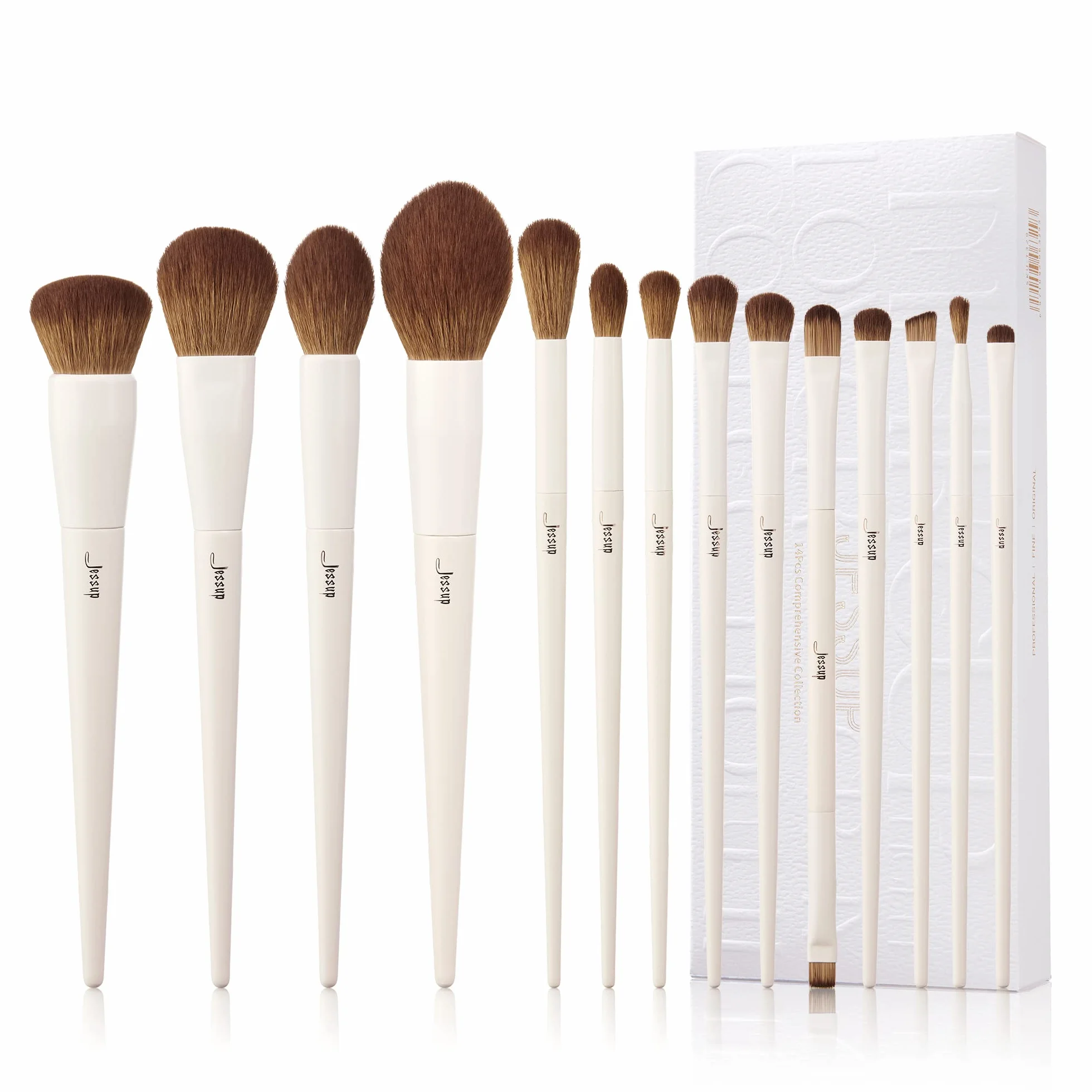 Jessup Pinselset Makeup 14 Stück Schminkpinsel Kosmetikpinsel Gesichtspinsel