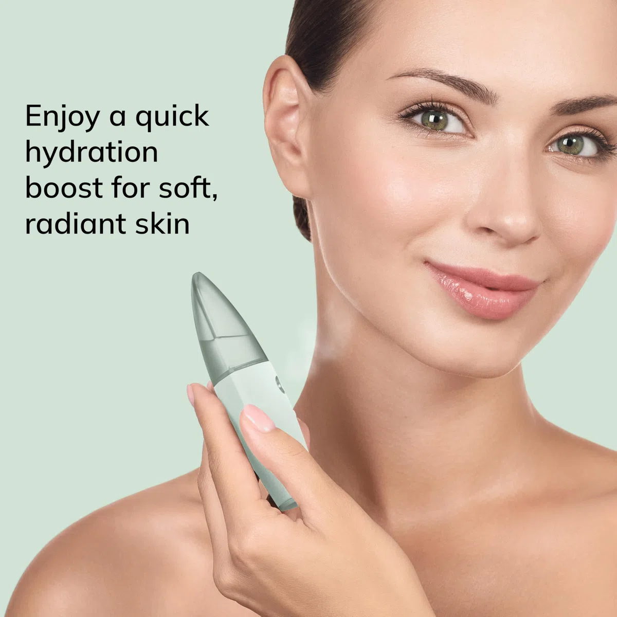 GESKE SmartAppGuided Facial Hydration Refresher 4 in 1 Wasserzerstäuber Gesichtsdampfer Gesichtsreinigungsgerät