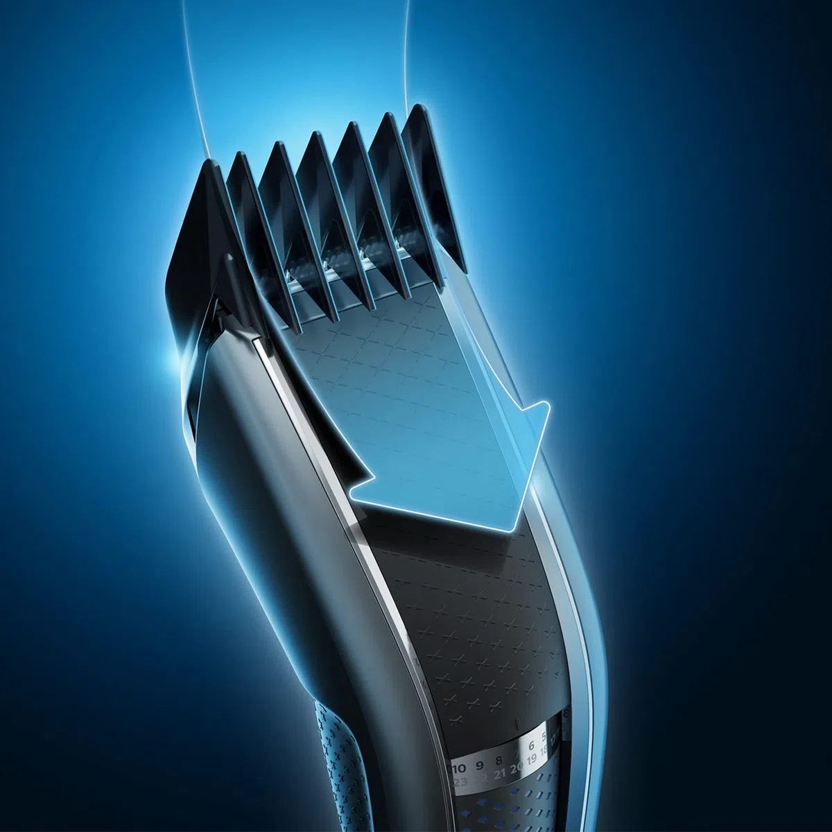 Philips HC5630/15 Haarschneider Series 5000 28 Längeneinstellungen 3 Kammaufsätze Turbo Modus