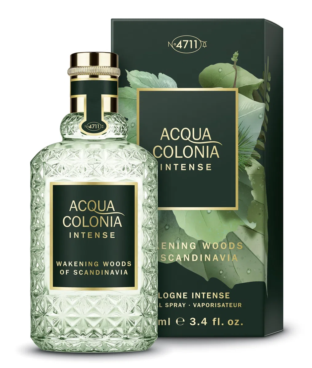 4711 Acqua Colonia® Intense Wakening Woods of Scandinavia | Eau de Cologne - aromatisch-holzig - Wellness für die Sinne | 100ml Natural Spray