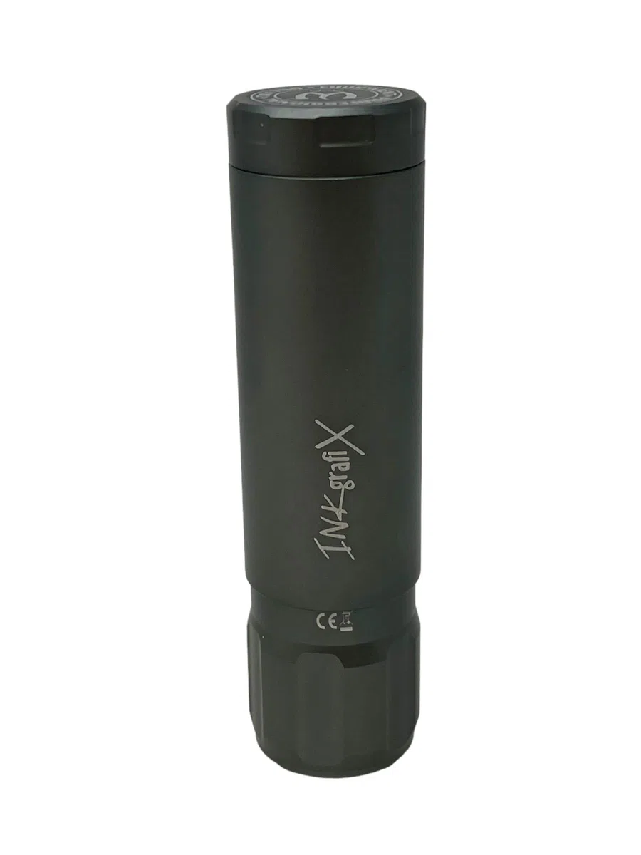 INKgrafiX® AVA GT Akku Pen EP9 - Grau - Deutschland - Profi Studio - IG60099 - Tattoo Tattoomaschine Maschine DE Grey Akkkupen