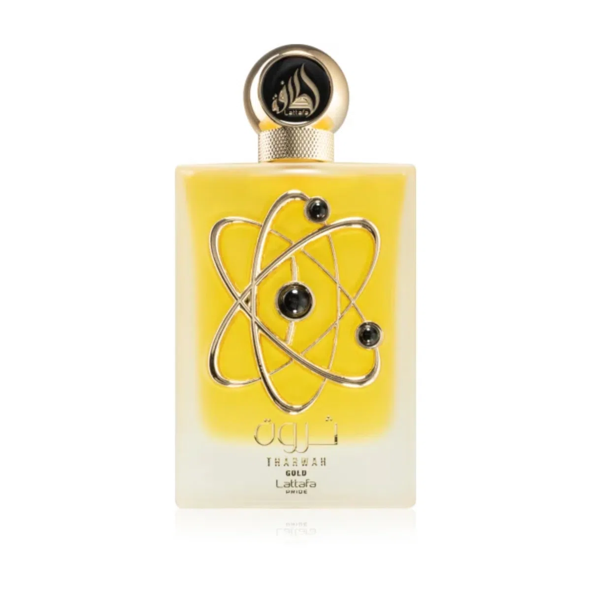 Lattafa Pride Tharwah Gold Geschenkset für Damen, 100 ml Eau de Parfum + 200 ml parfümiertes Körperspray + 20 ml Reise-EDP und eine nachfüllbare Flasche, 3-teilig