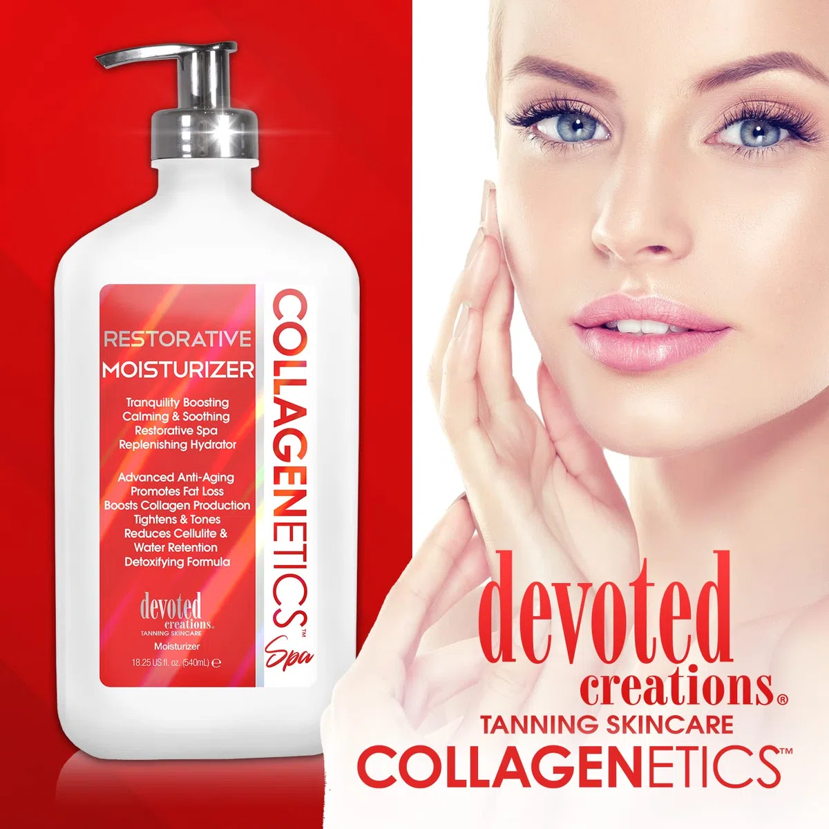 Devoted Creations Collagenetics Spa Restorative Feuchtigkeitscreme, 517 ml