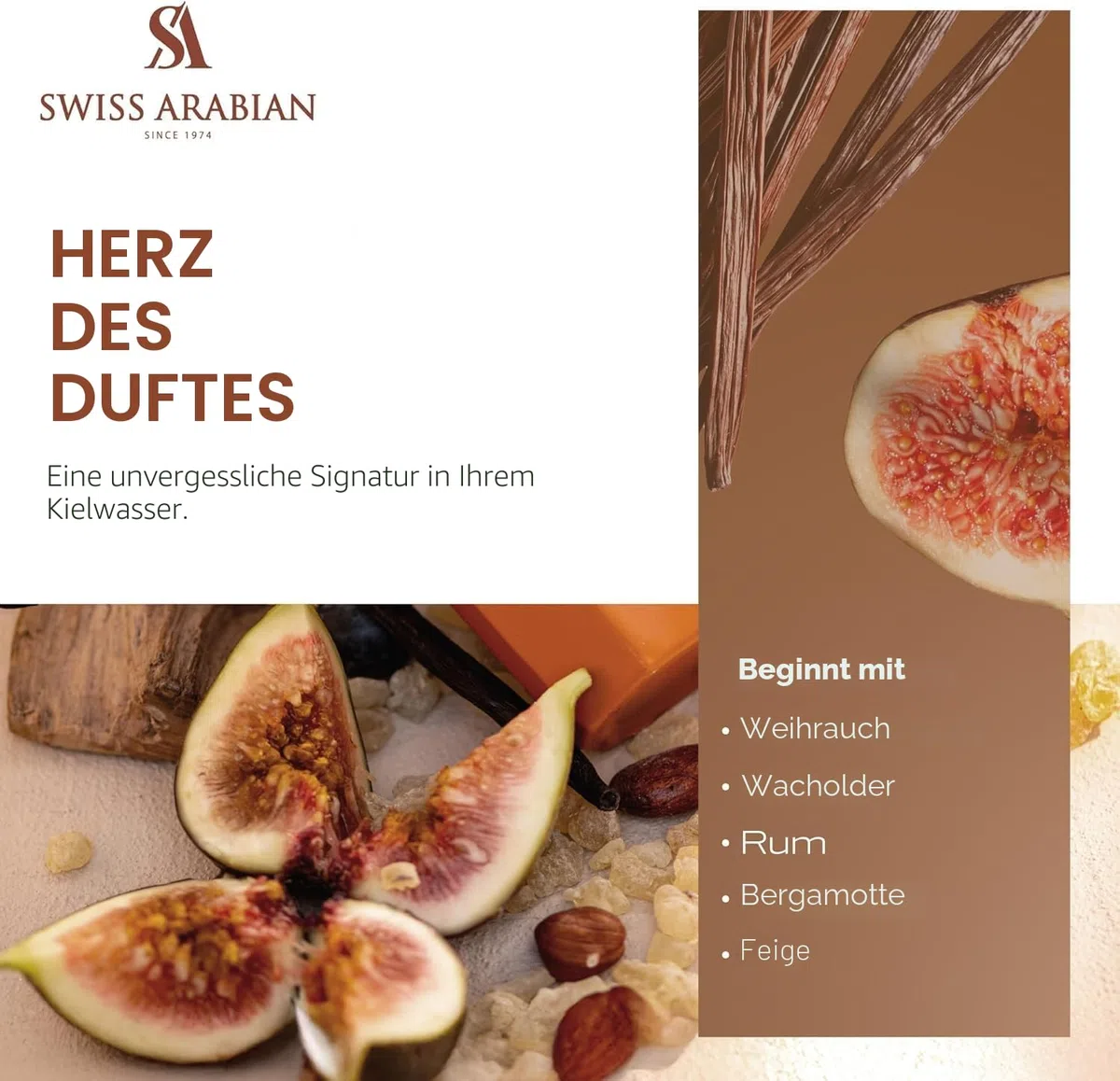 Swiss Arabian Incense 01 Extrait De Parfum Unisex 50ML - Eine Mystische Verschmelzung von Rauchigem Weihrauch, Warmen Hölzern und Würziger Eleganz - Betörend Holzig-Würziger Duft