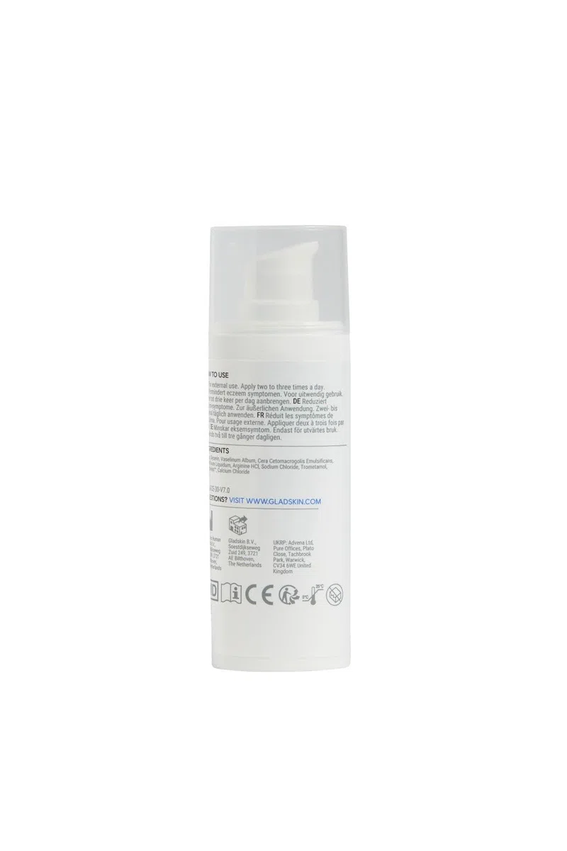 Gladskin ECZEMACT Cream Eczemact Cream 100 ml | hilft bei Neurodermitis gegen Juckreiz und Rötungen | Hypoallergen und dermatologisch getestet für Erwachsene und Kinder