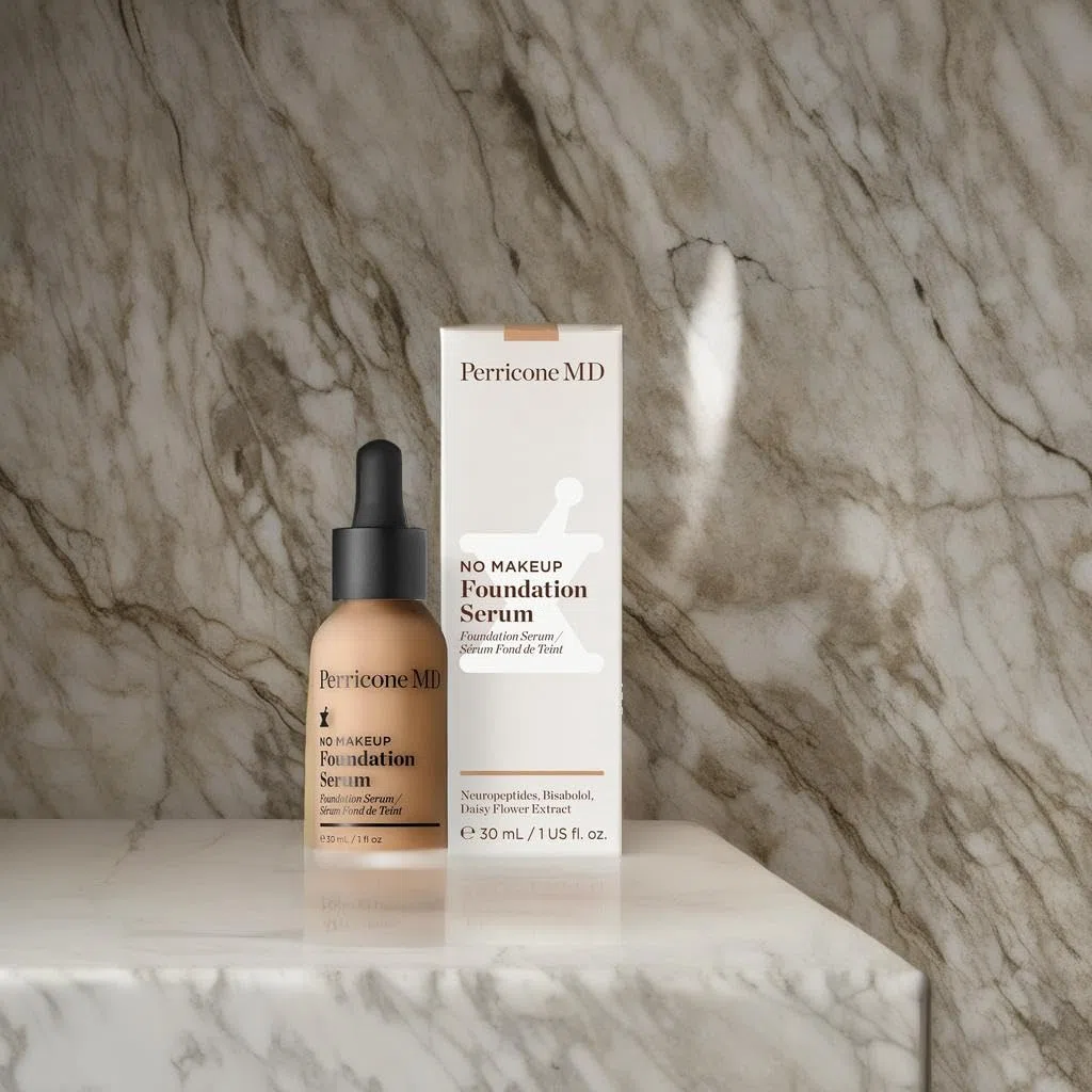 Perricone MD No Makeup Foundation Serum Buff 30ml -Lightweight, Buildable Coverage with Semi-Matte Finish – Visibly Fades Dark Spots & Uneven Skin Tone Over Time - Hydrating and Fragrance-Free