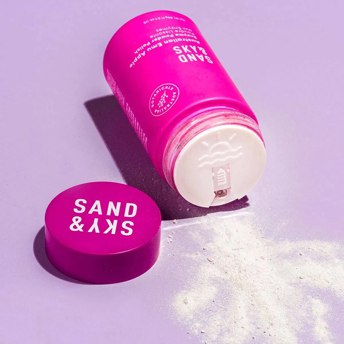 Sand & Sky Enzympeeling-Pulver mit Emu Apple aus Australien - Gesichtspeeling und Gesichtsreinigung mit Papaya-Enzymen, Jojoba-Öl & Vitamin C für Antioxidantien