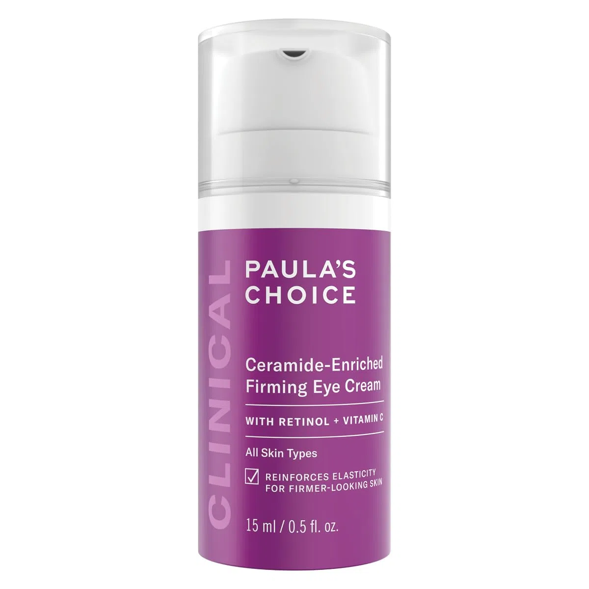 Paula's Choice CLINICAL Ceramide-Enriched Augencreme - Augencreme Gegen Falten und Augenringe, Feuchtigkeit & stärkt Haut um die Augen - mit Retinol & Vitamin C - Alle Hauttypen - 15 ml