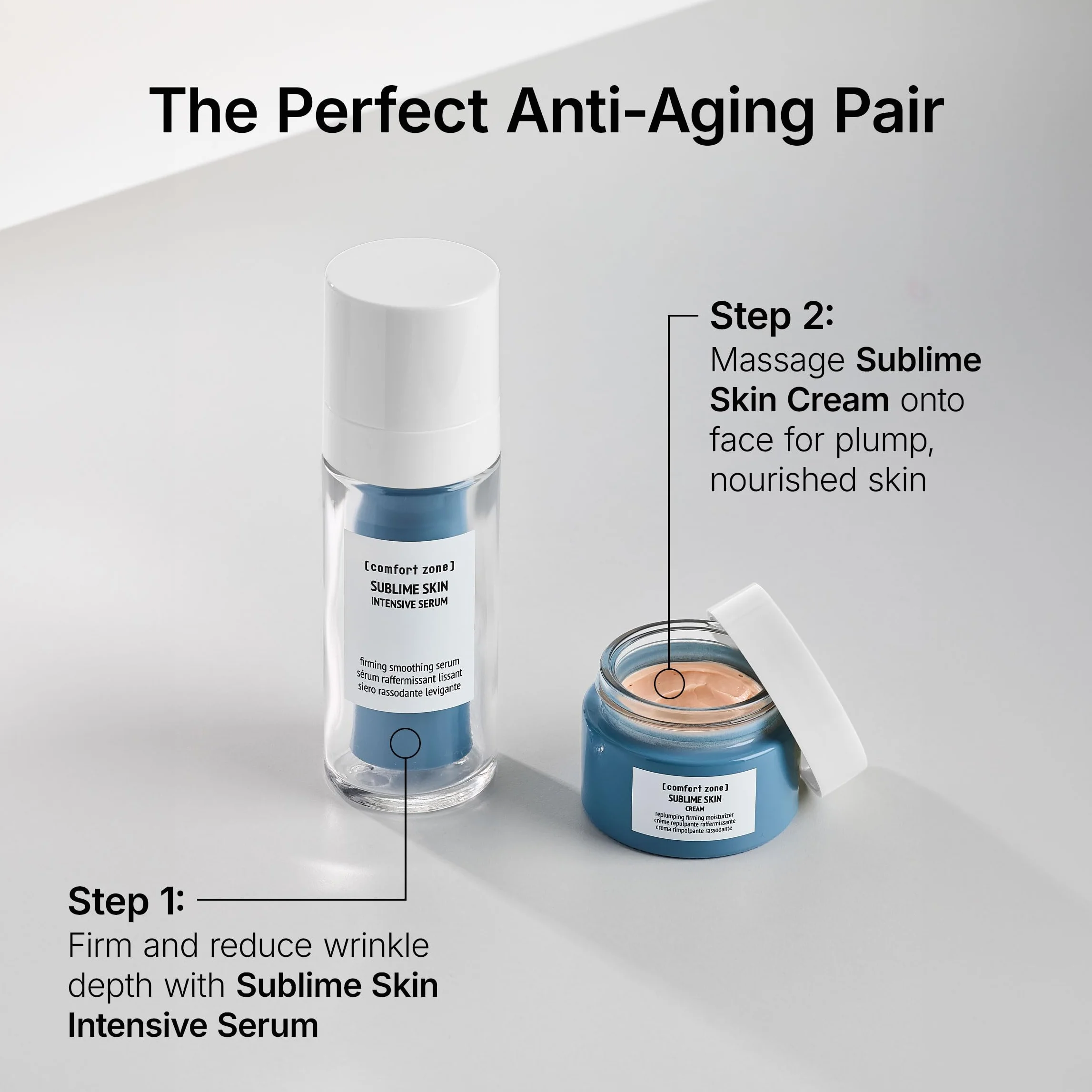 Comfort Zone - Sublime Skin Intensives Gesichtsserum (30 ml), Anti-Aging-Hautpflege gegen Falten, glättende & straffende Formel, vegan, Weiß