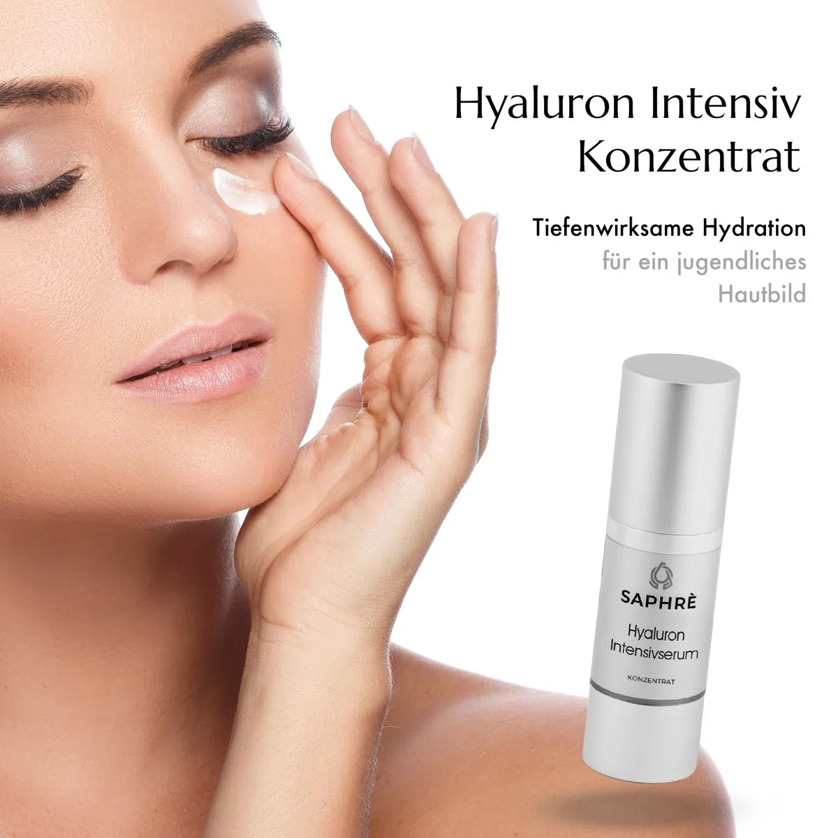 Hyaluron Intensivserum – Feuchtigkeitsbooster mit Kurz- & Langkettiger Hyaluronsäure, Panthenol & Xylitol – für Trockene & Reife Haut – 30 ml, Vegan