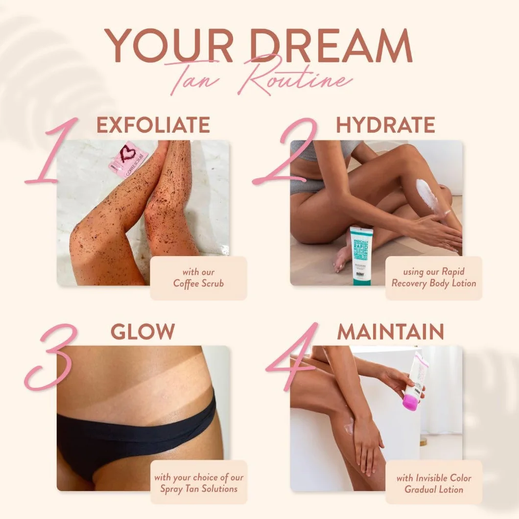 MineTan Profi-Sprühbräune | Violet - 1 Stunde Ultra Rapid Tanning Flüssig, Dunkle, Gesicht & Körper Fake Tanner, Schnelle Trocknend, Sattes, Warmes, Super Dunkelbraunes Finish, Keine Orangetöne, 1L