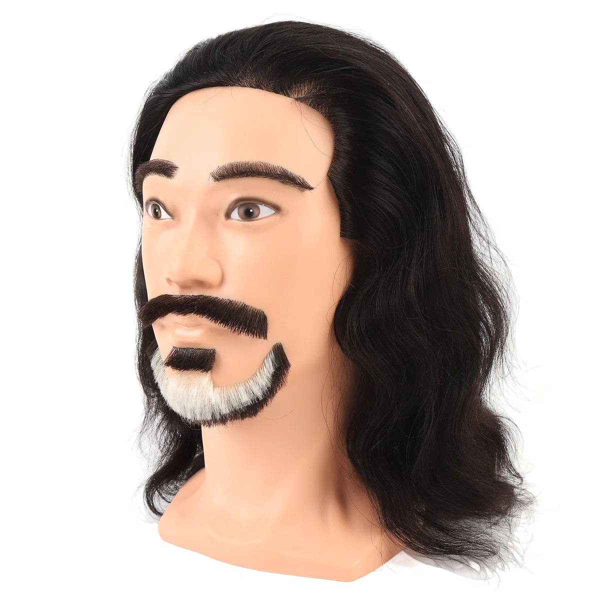 Realistischer m nnlicher Mannequinkopf mit Bart Friseur bungsmodell f r Haarstyling Bartpflege Training professionelle Simulation f r Salon Praxis