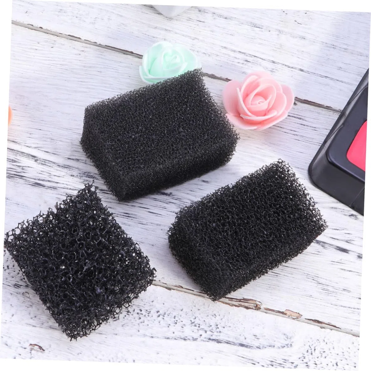 Baluue 32stücke Teiliges Schwarz Halloween Make-up Schwämme Dichte Schwämme Für Spezielle Effekte Blutschminke Und Wunden Für Cosplay Und Halloween-make-up Tragbar Und Leicht Zu