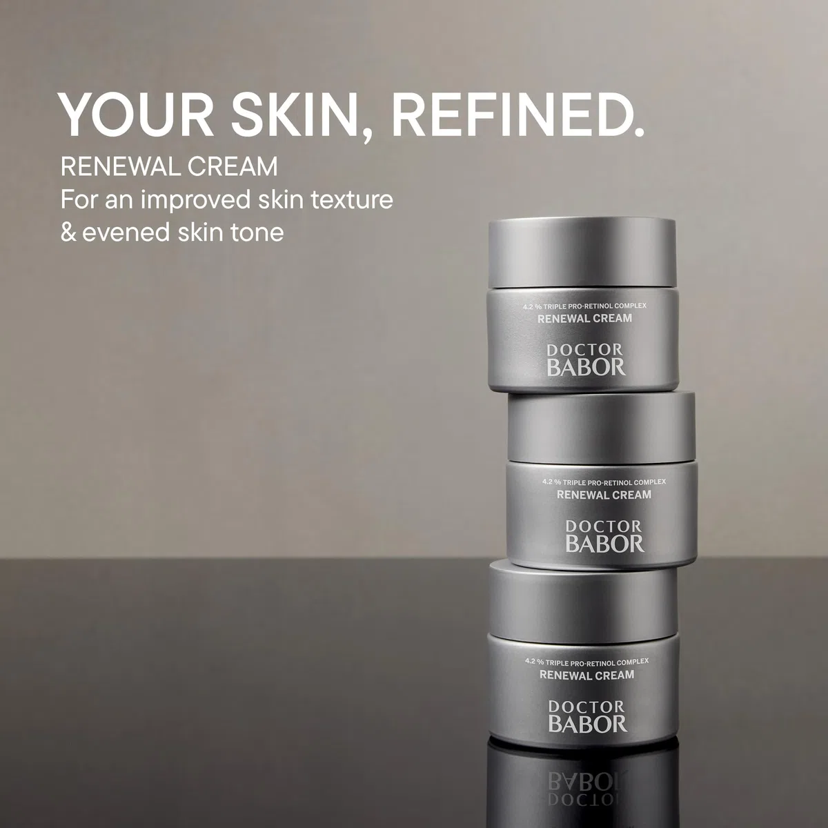 DOCTOR BABOR Renewal Cream | Regenerierende Anti-Aging und Anti-Pigmentflecken Gesichtscreme mit Pro-Retinol Komplex | Für eine strahlende, verjüngte Haut | Verfeinert das Hautbild | vegan | - 50ml