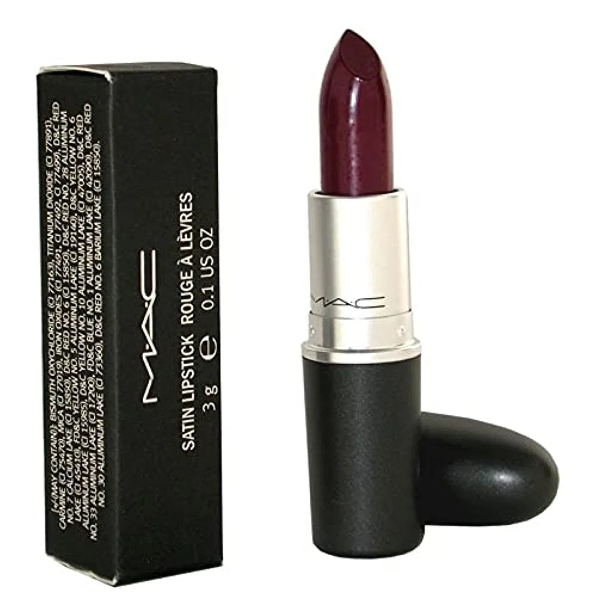 MAC Satin Lipstick, Rebel, 3 g Vanilla