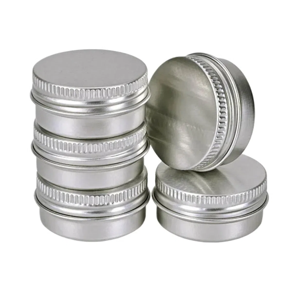 Kleine Dosen mit Deckel, Aluminium-Blechgläser, 38 Stück, 5, 10, 15, 20 Gramm, Leere Kosmetikbehälter, runder Schraubdeckel for die Kerzenherstellung, ml | 10ml