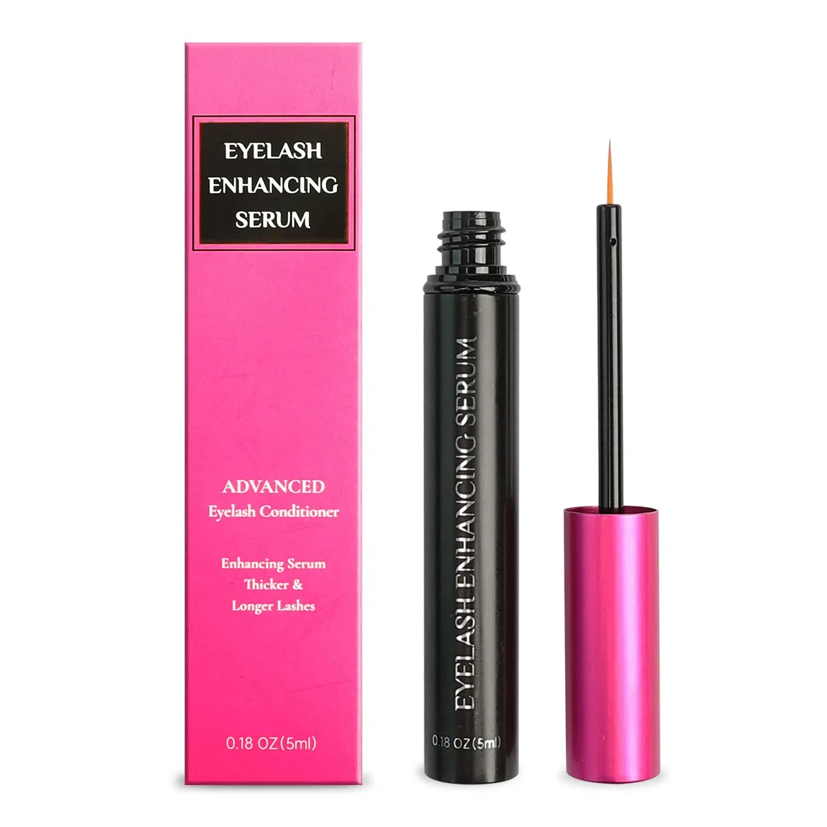Wimpernwachstum Serum – Mit Peptid Komplex & Hyaluron – Für längere, dichtere & vollere Wimpern – Sanfte Formel für empfindliche Augen – Tierversuchsfrei – 5ml