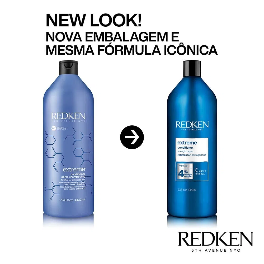 Redken | Spülung für sprödes und geschädigtes Haar, Anti Haarbruch, Mit Interlock Protein Network, Extreme Conditioner