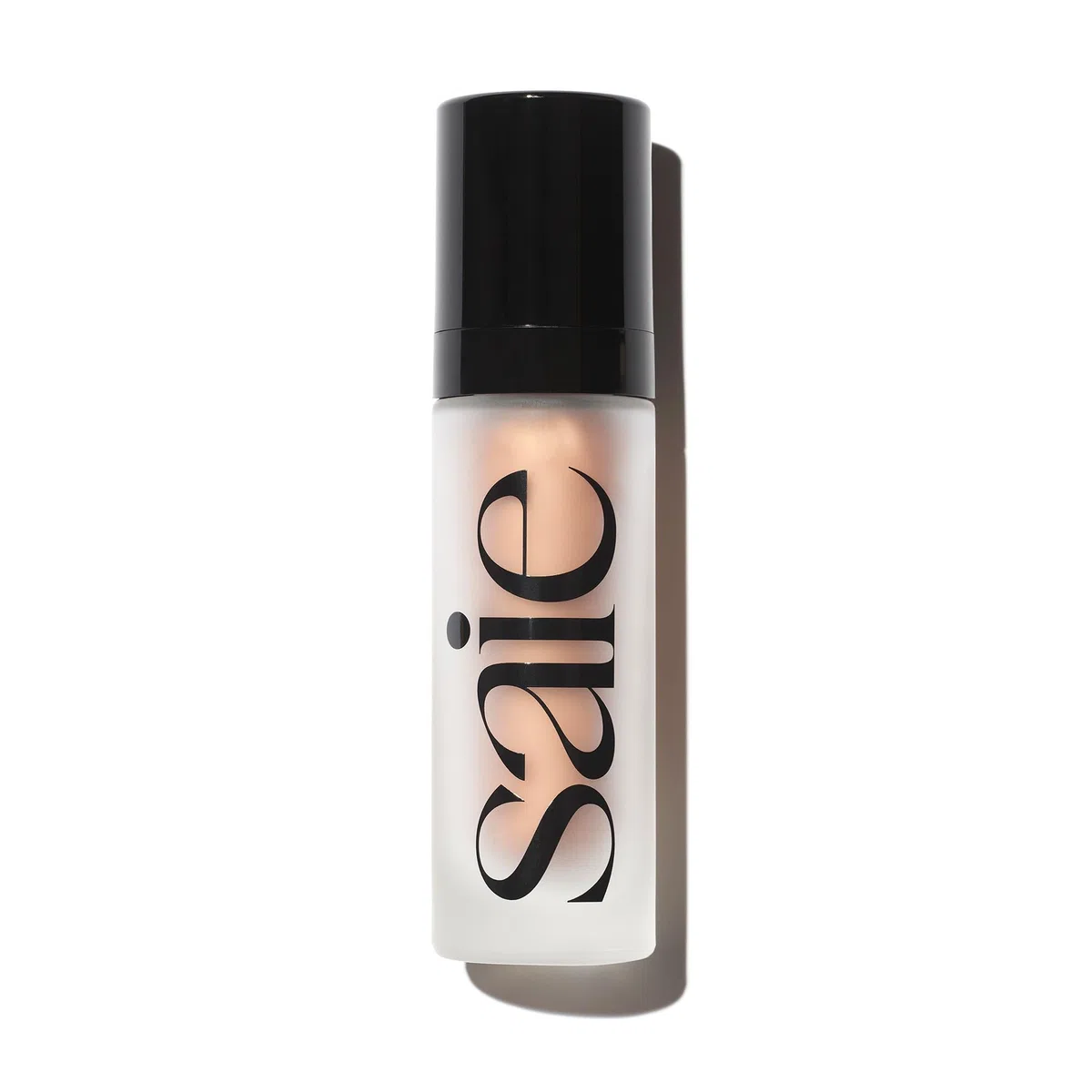 Saie Glowy Super Gel Light Highlighter - Luminizer und Foundation für strahlende Haut, angereichert mit Vitamin C + feuchtigkeitsspendendem Squalenöl, allein oder unter Make-up verwenden | Mehrzweck Hydrating Glow Serum Gel mit Squalanöl, Glitzerfreier fl
