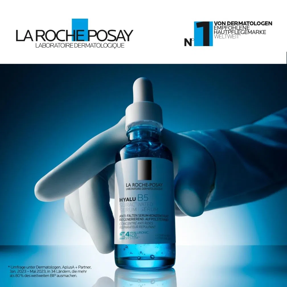 La Roche-Posay Hyalu B5 Serum, Regenerierendes, aufpolsterndes Serum, Anti-Aging Serum, Mit Hyaluronsäure und Provitamin B5