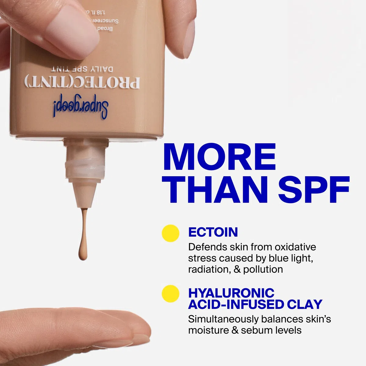 Supergoop! Protec(Tint) Tägliche Gesichtsfarbe LSF 50-24N, leichte und anpassbare Abdeckung für eine ebenmäßige und glatte Haut, natürliches Finish