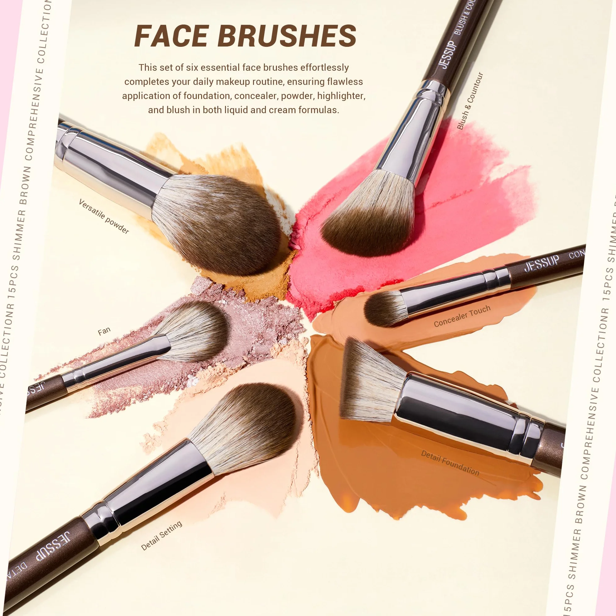 Jessup Pinselset Makeup T498+T271