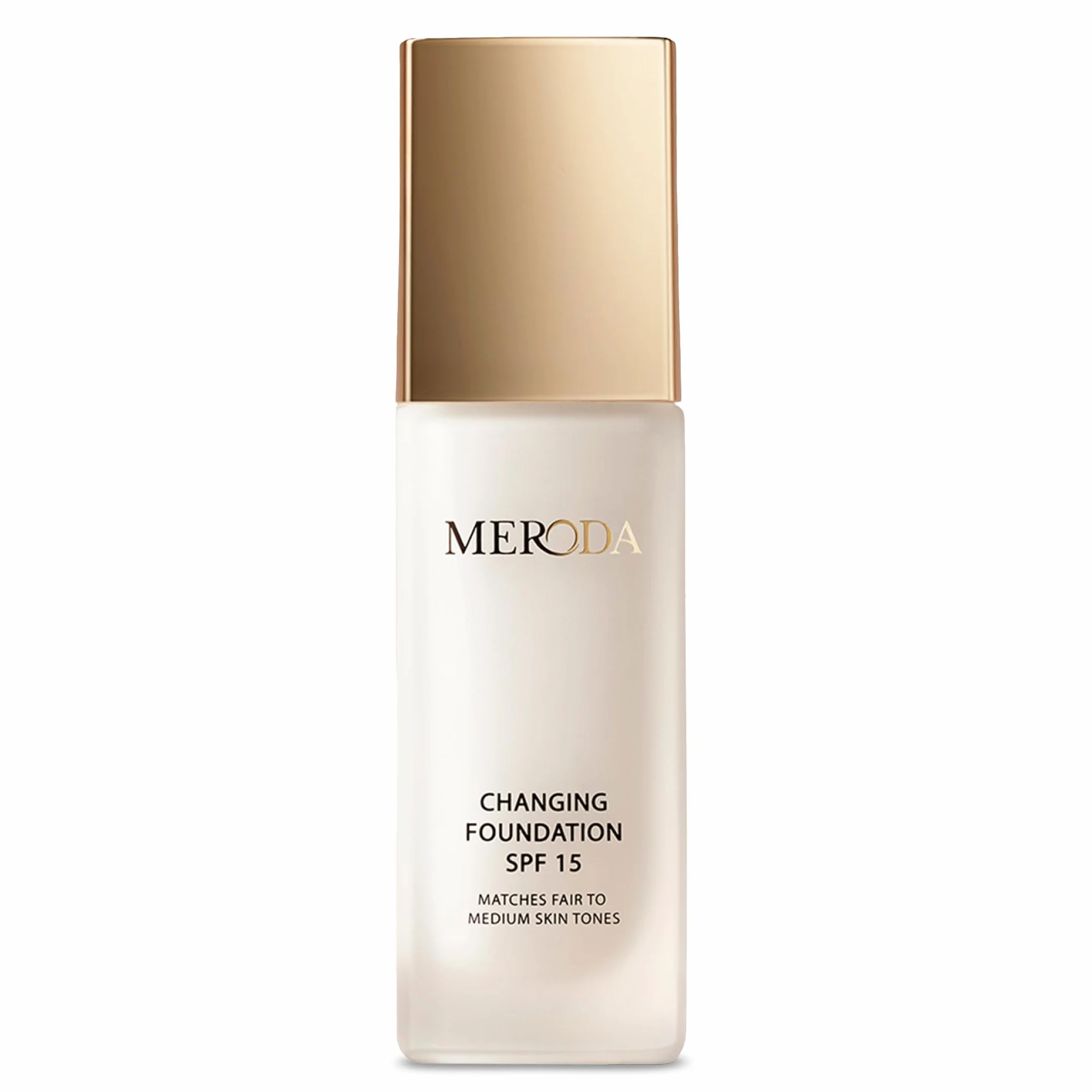 MERODA® Changing Foundation SPF 15 Light to Medium Skin Farbwechselnde Foundation für Reife Haut Make Up Hautton Anpassend