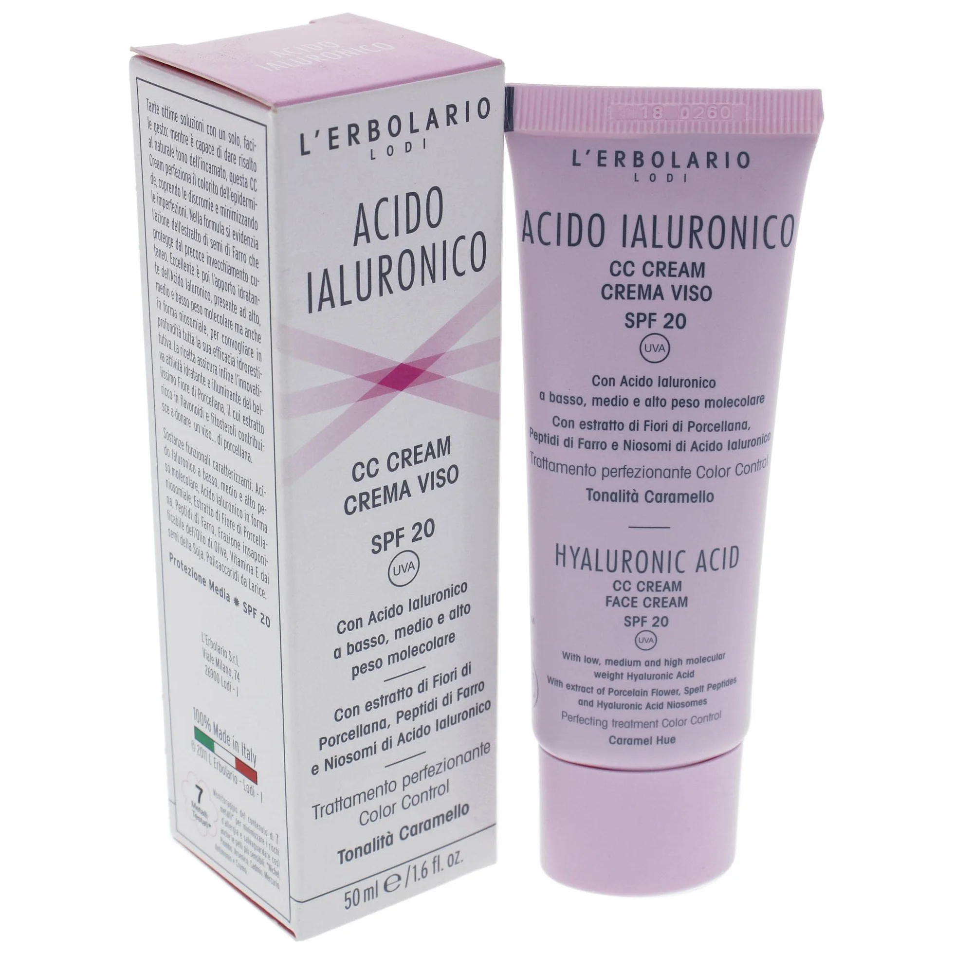 L'ERBOLARIO - HYALURONSÄURE CC CREME SCHATTIERUNGEN' KARAMELL SPF 20