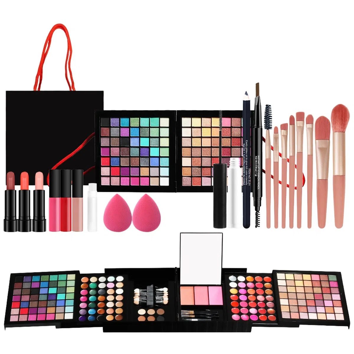 Make-up-Sets für Damen, komplettes Set, Make-up | Sets für Damen – Make-up-Set | Komplettes Kosmetik-Set für Anfänger und Profis, inkl