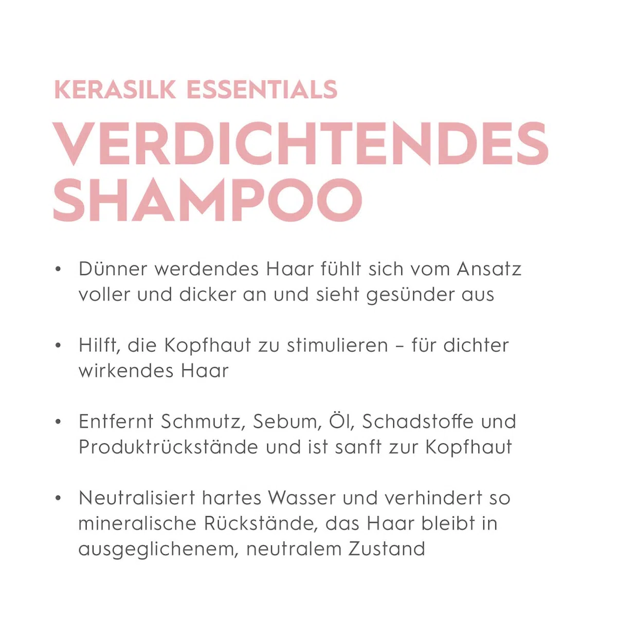 Kerasilk Essential, Verdichtendes Shampoo für dünner werdendes, schwaches Haar, 750ml