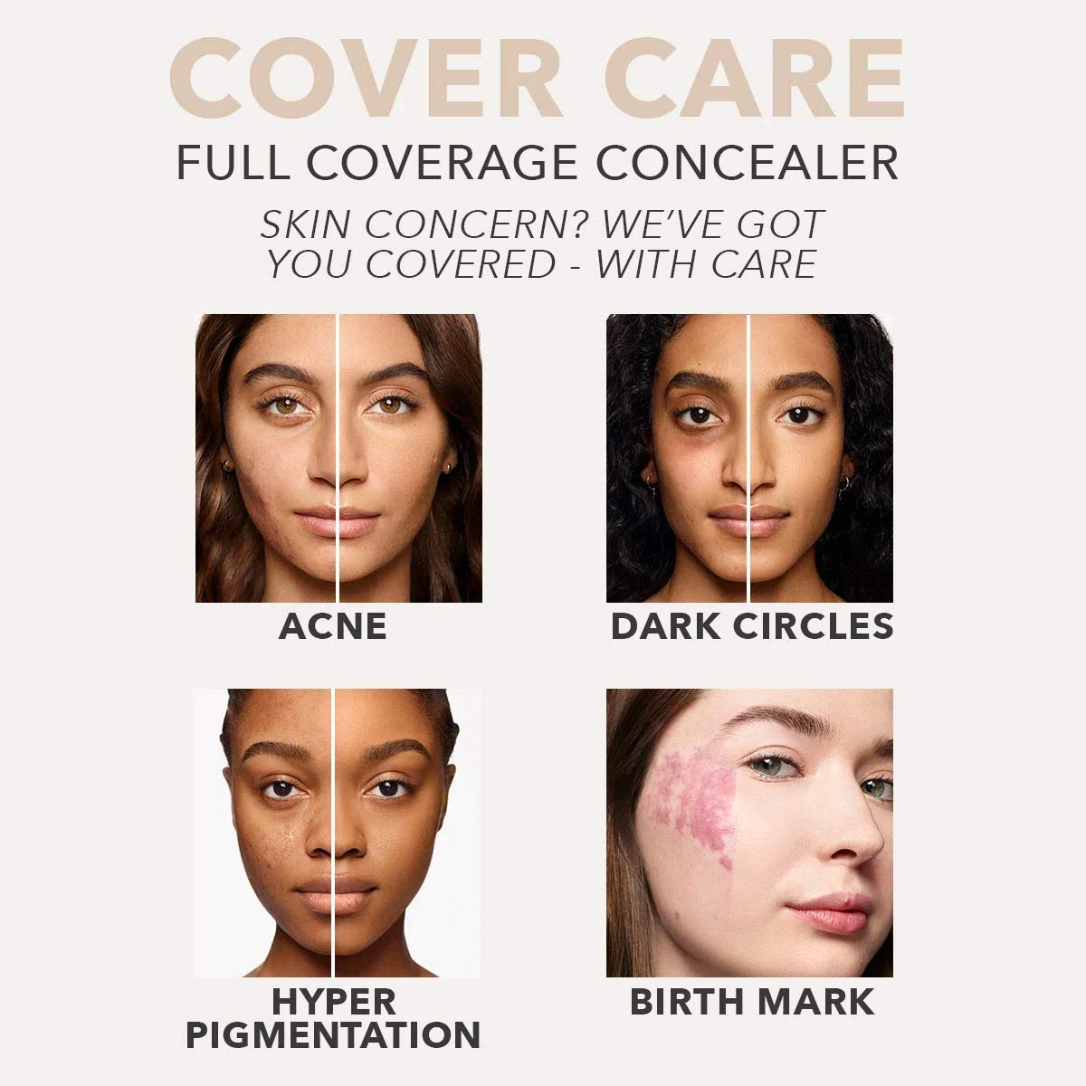 Dermablend Cover Care Full Coverage Concealer - Provides 1 Coat Coverage - Waterproof And Transfer Resistant - Covers A Variety Of Skin Blemishes - 24 Hour Hydration - Long Lasting - 40W - 10 ML
