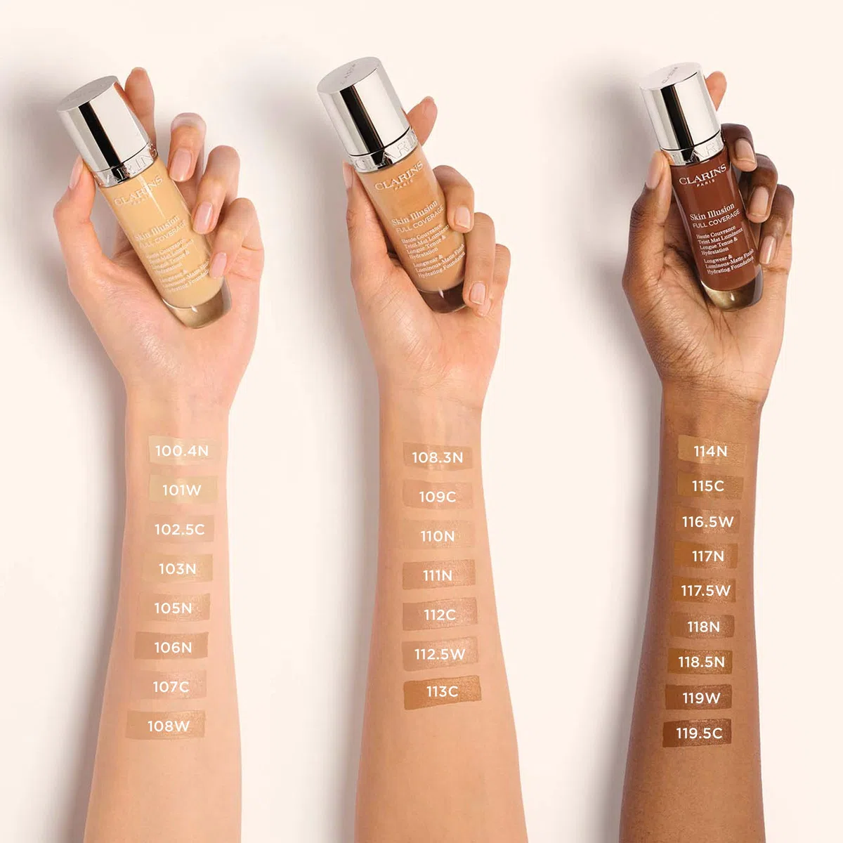 Clarins Skin Illusion Full Coverage Foundation #114N 30ml