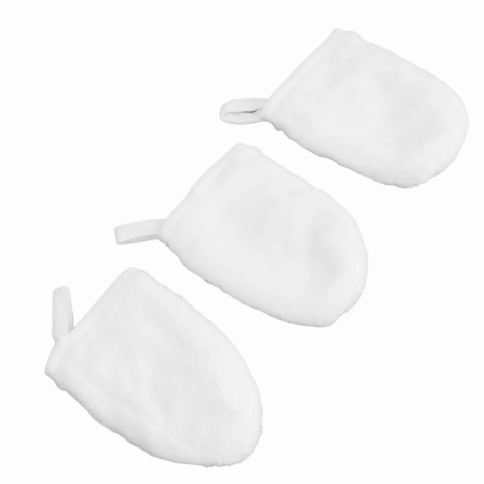 Flanell- Zum Entfernen von Make-up, Weich und Wiederverwendbar, 3 Stück, für Gründliche Reinigung und Peeling von Make-up