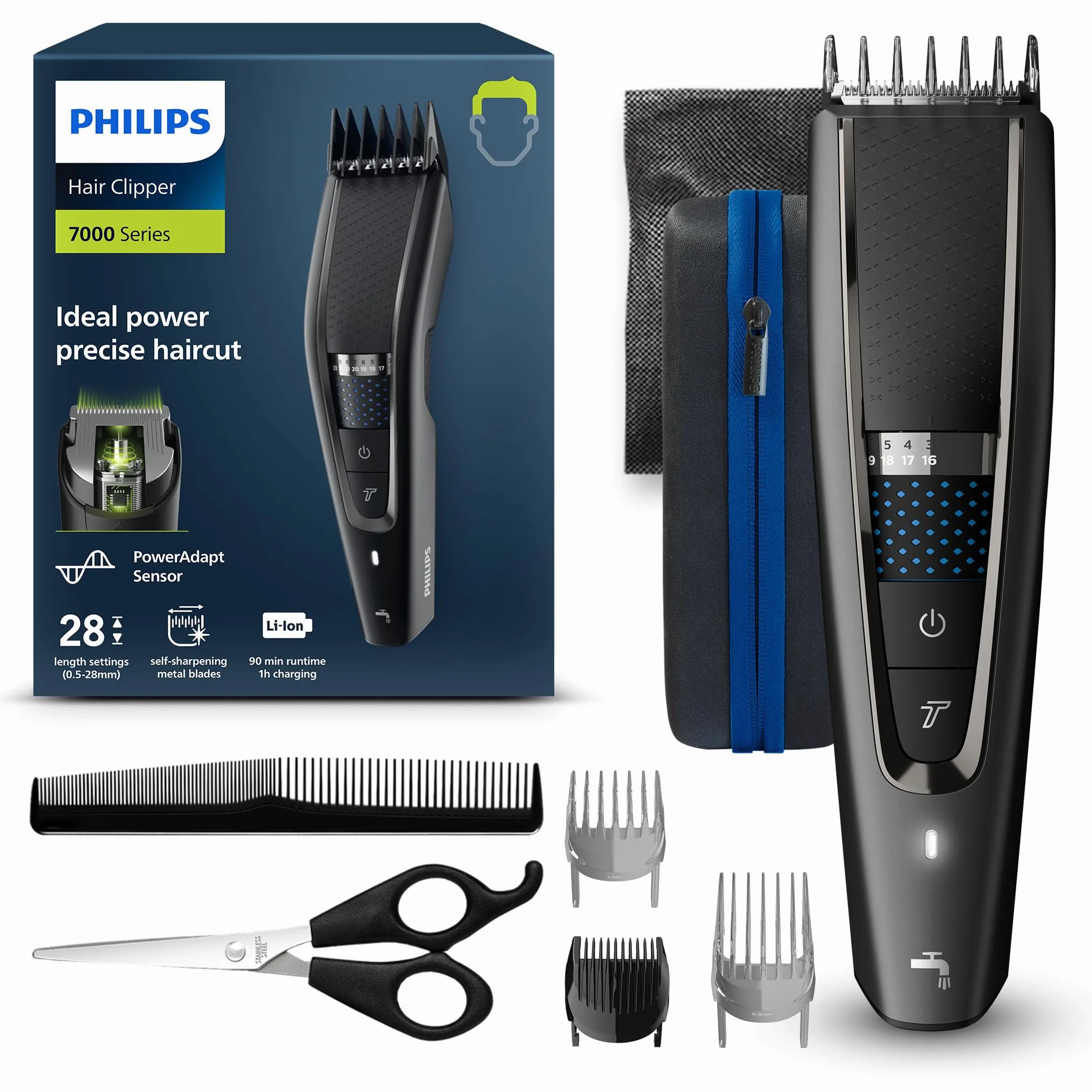Philips Series 7000 Hair Clipper HC7650/15 Trim-n-Flow Technologie