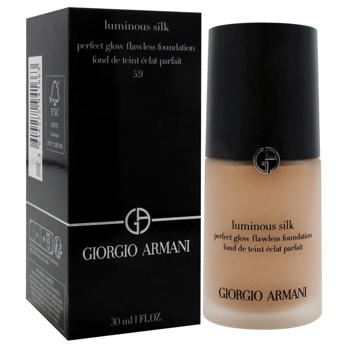 Giorgio Armani Luminous Silk Foundation, 5.9 medium, neutral, 30 ml