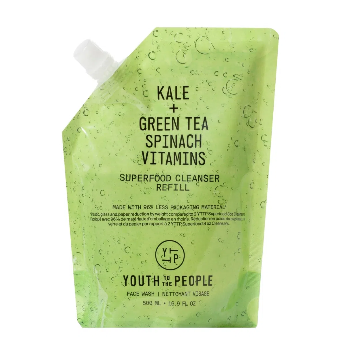 Youth To The People Superfood Cleanser, Gesichtsreiniger, mit Grünkohl, grünem Tee & Spinat, pH-neutral, für alle Hauttypen, sanfter Make-up-Entferner für empfindliche Haut