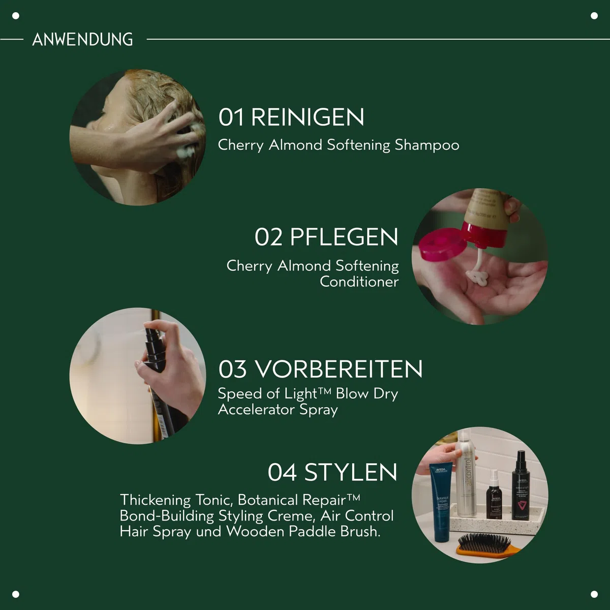 Aveda Cherry Almond Softening Shampoo, sanftes Haarshampoo zur täglichen Anwendung, für normales bis trockenes Haar, ohne Silikone, beliebtes Kirschmandel-Aroma, zu 97% natürlichen Ursprungs*