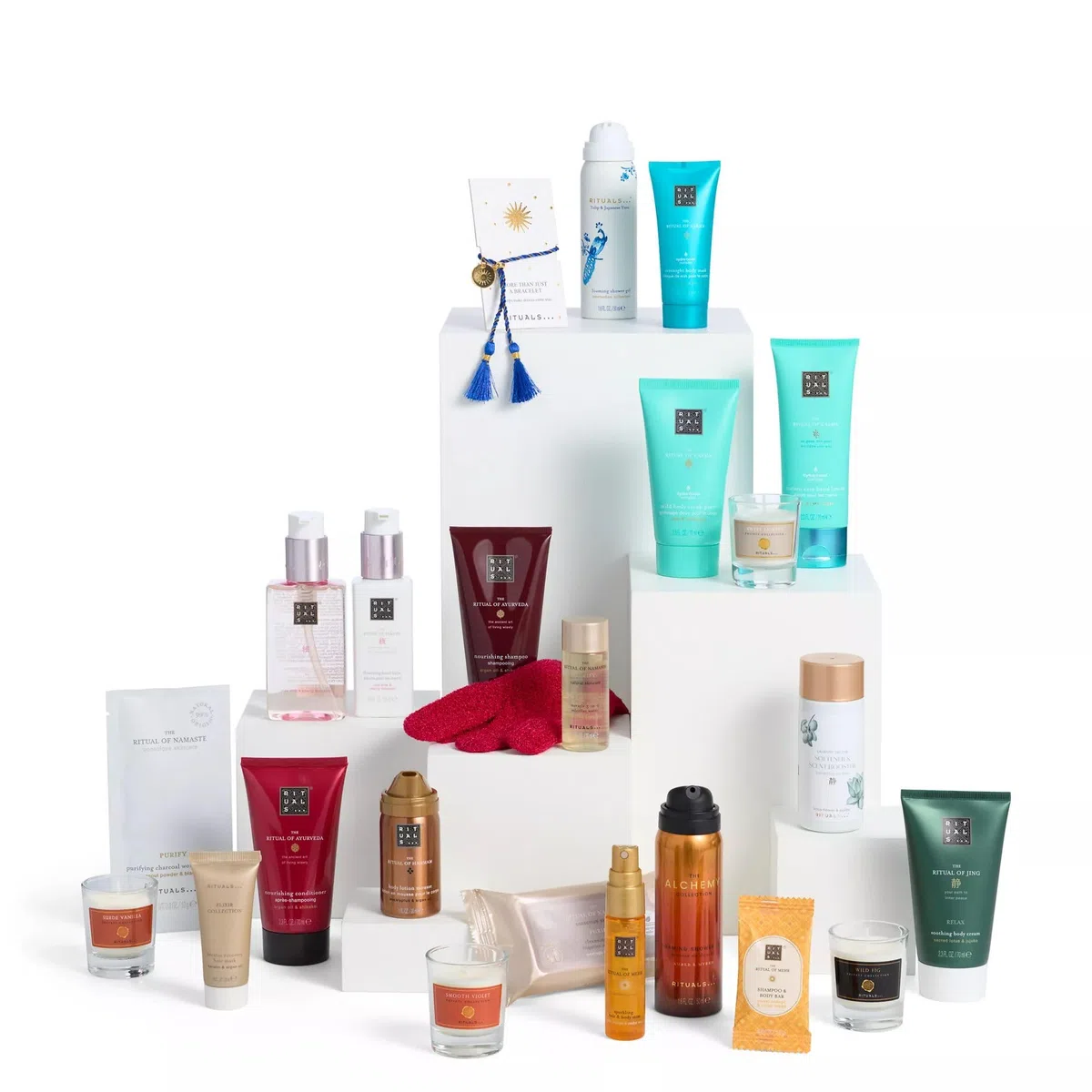 RITUALS Adventskalender - Das klassische Geschenkset zu den Feiertagen, mit 24 Körper-, Heim- und Kosmetikgeschenken für Männer und Frauen - Enthält verschiedene Duschschäume, Körperpeelings