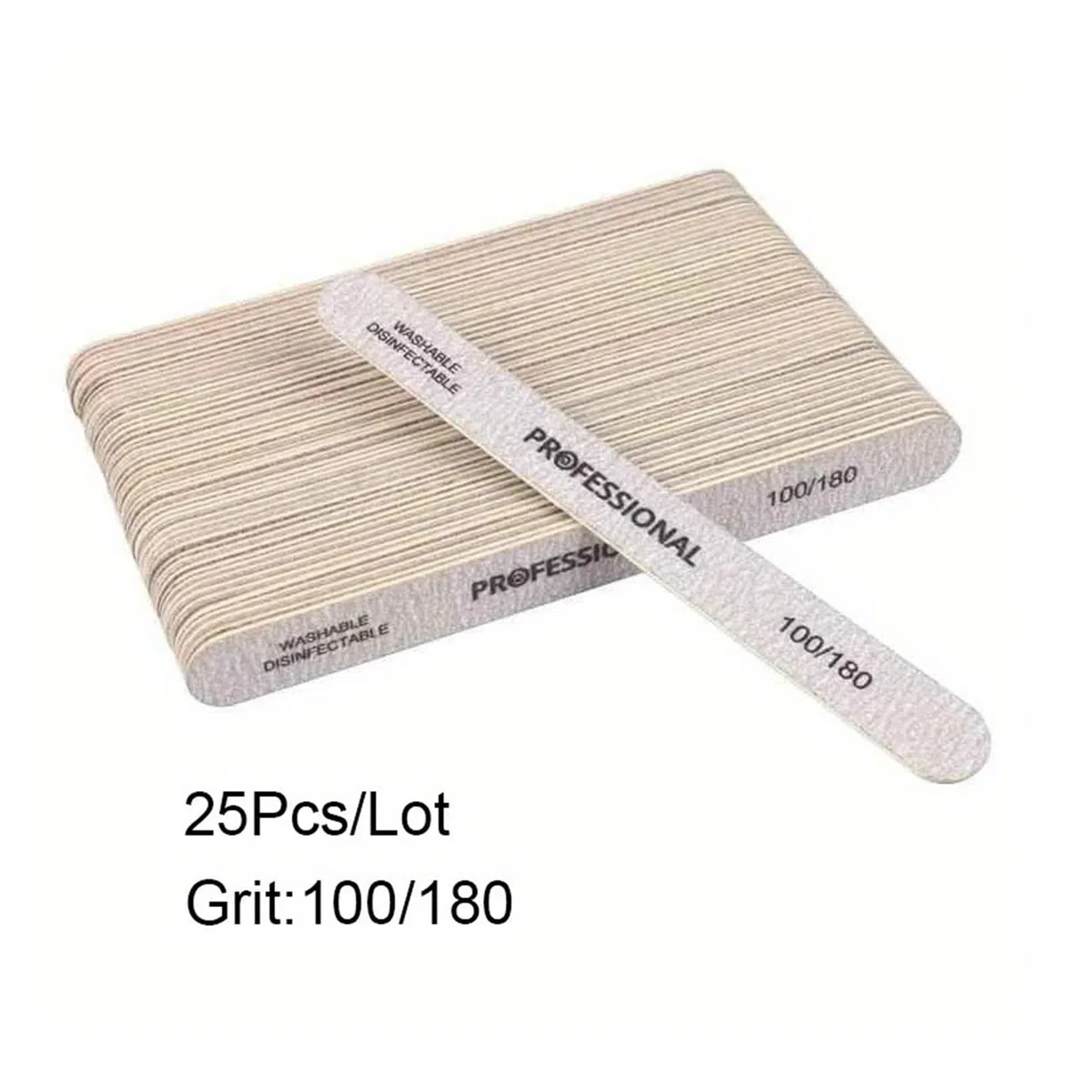 Buffer FüR NäGel 10/25/50 Stück Nagelfeile für Gelnägel | 100/180/240 Schleif-Pufferblock for Pediküre und Maniküre(100 180 25PCS)