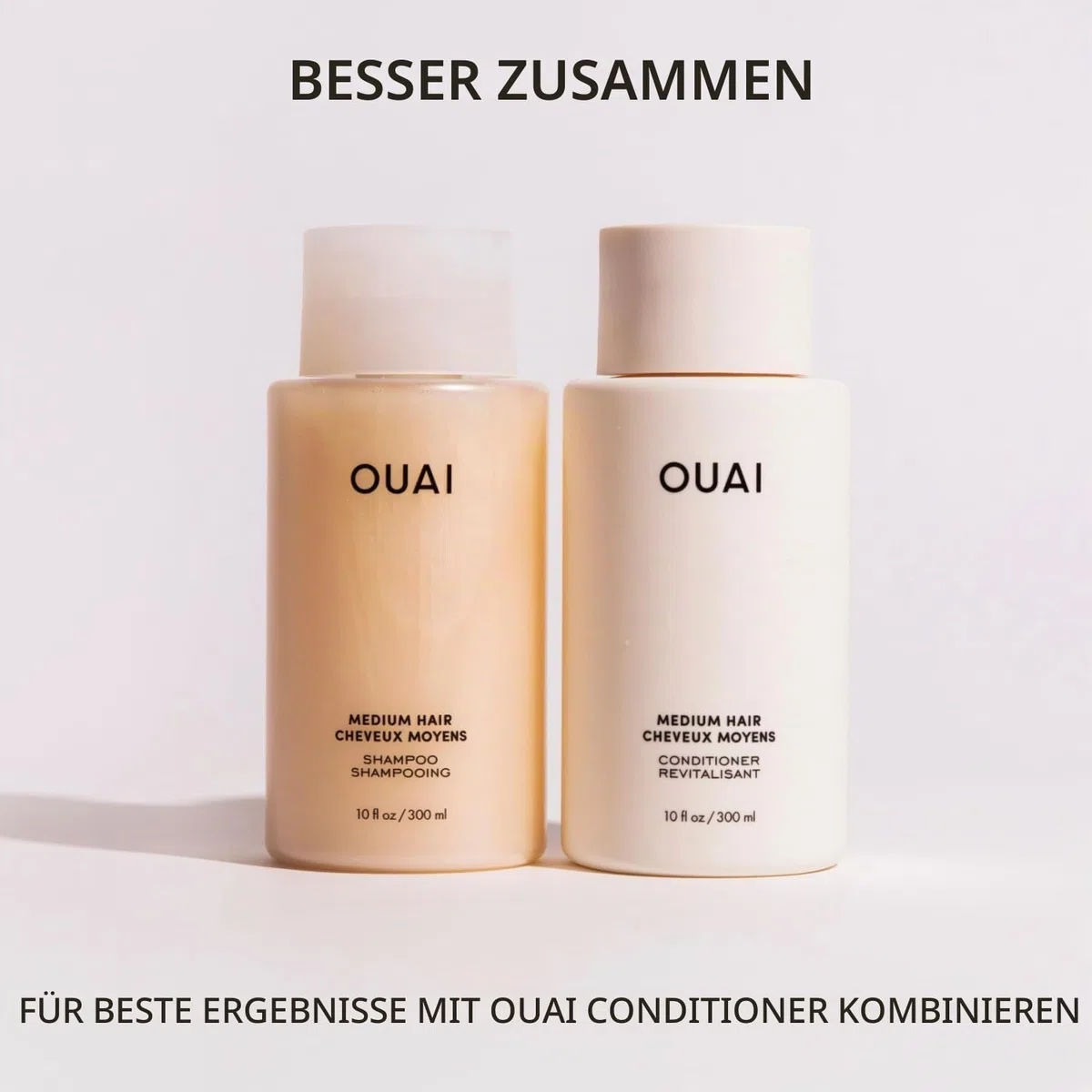 OUAI Mittelgroßes Shampoo-Nachfüllpack – feuchtigkeitsspendendes Shampoo mit Kokosöl, Babassu, Kumquat-Extrakt und Keratin – stärkt, nährt und verleiht Glanz – Parabene, Phthalat- und sulfatfreie