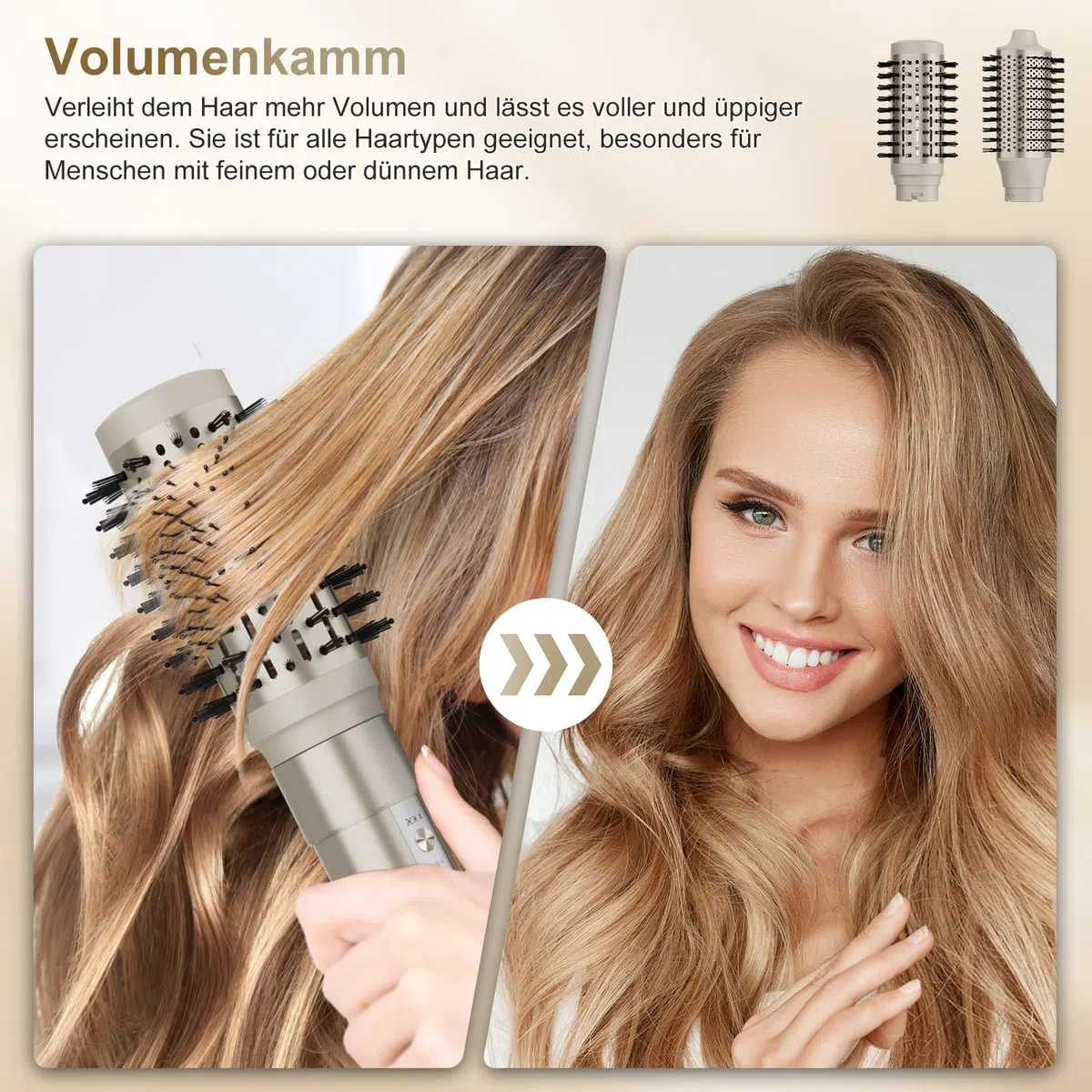 7MAGIC 6 in 1 Airstyler, Hairstyler, Lockenstab Auto-Wrap, Ionen Föhn, Glätteisen, für Besondere Anlässe, Reisen