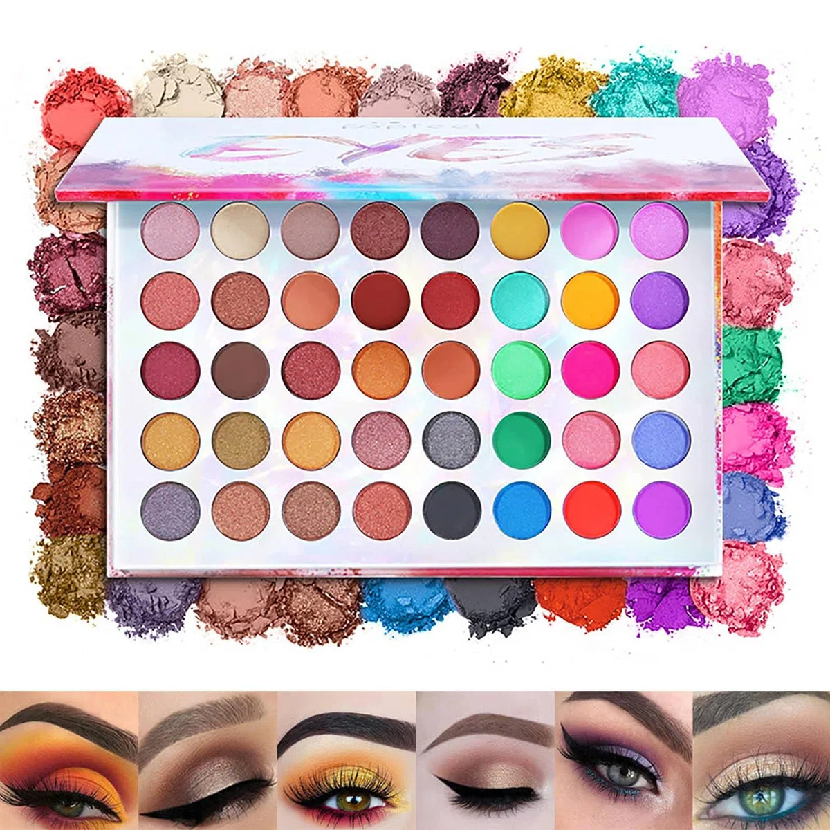Komplettes Make-up-Set für Anfänger, Profis, All-in-One-Make-up-Set, Starter-Make-up-Bundle einschließlich Lipgloss, Lidschatten, Make-up-Pinsel usw., Kosmetik-Geschenkset für Mädchen und Frauen