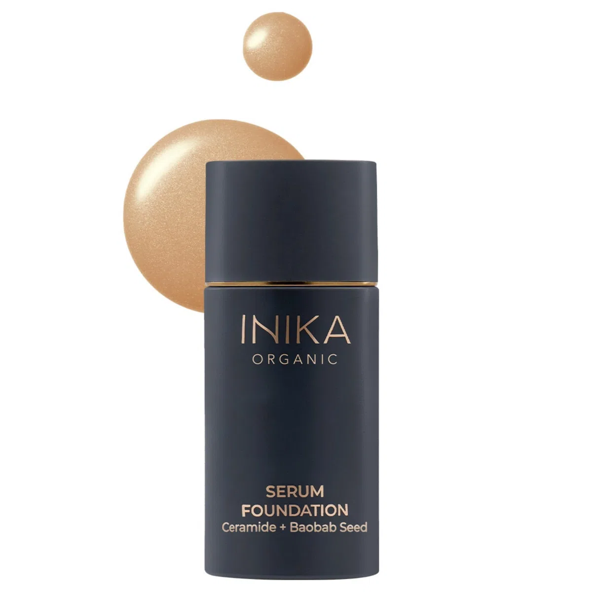 Organic Serum Foundation | Vegan, aufbaubare Deckkraft, schwereloses Gefühl einer zweiten Haut, übertragungssicher mit Hautpflege-Inhaltsstoffen in nachhaltiger Verpackung Daring 25ml