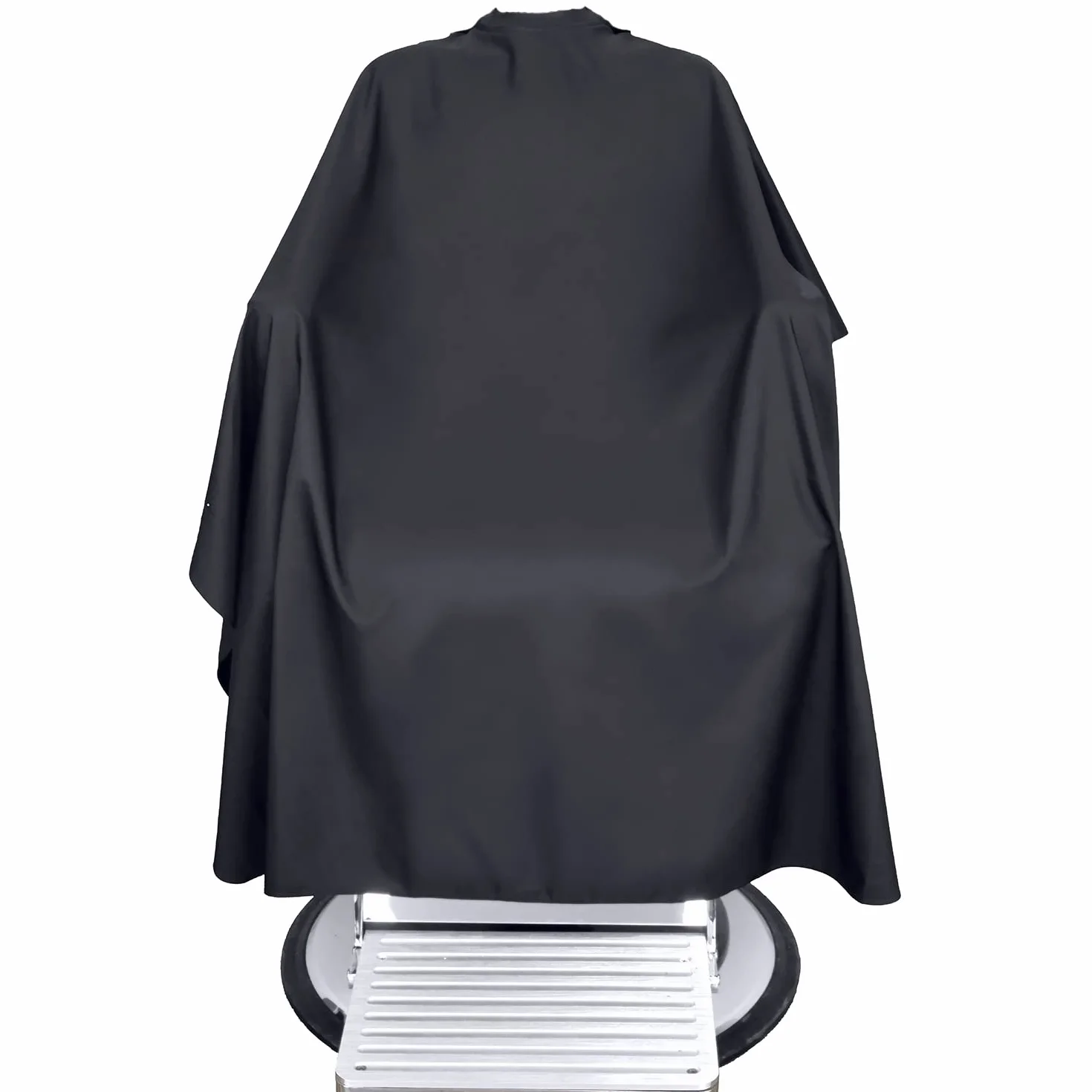 TRU BARBER Friseurumhang XXL Silikonkragen 100% Polyester wasserdicht Salon-Umhang Schnappverschluss
