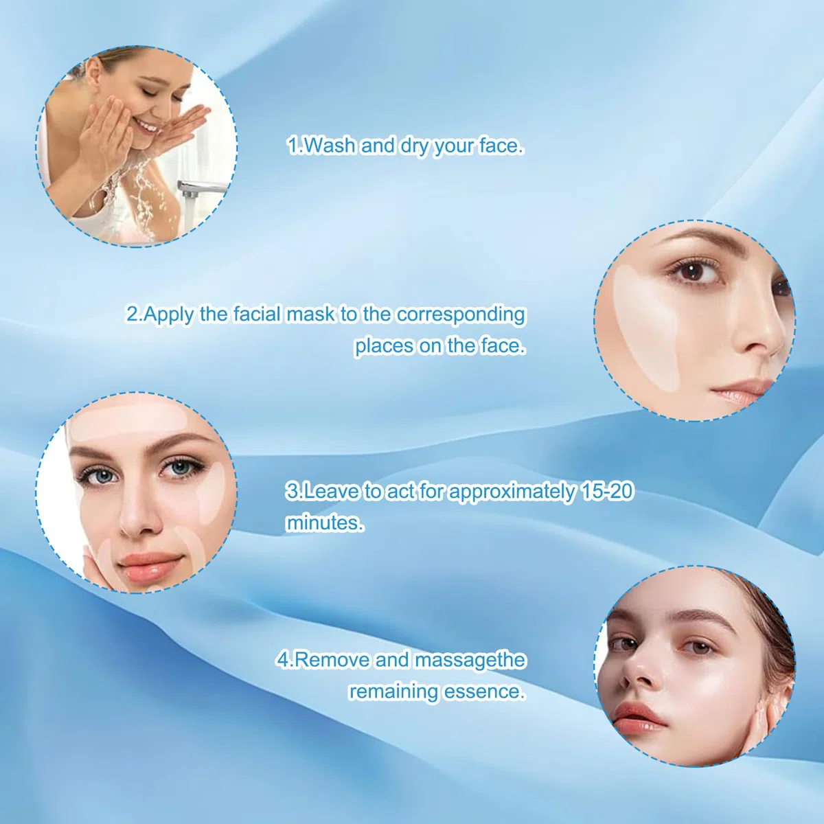 Anti Falten Pflaster 256 Stück Gesichtstape Gegen Falten Falten Pflaster Gesicht Anti Wrinkle Patches Faltenpflaster Geeignet für Hals Stirn Augen und Mundwinkel
