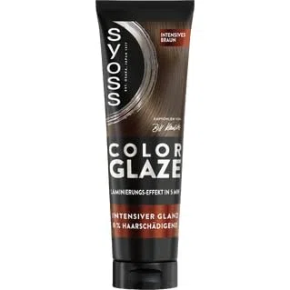 Syoss Color Glaze Glossing Intensives Braun (6x 130 ml), Haar Glossing für intensiven Glanz ohne das Haar zu schädigen, intensiviert die Naturhaarfarbe & frischt coloriertes Haar auf