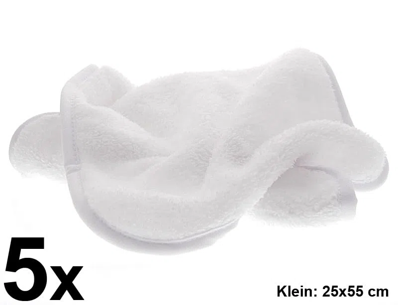 Kosmetik Kompressentuch Mikrofaser 25 x 55 weich flauschige Premium Kompressen Tücher für Studio & Wellness Kompressenwärmer, Kosmetex (22x55cm (5 Stück))