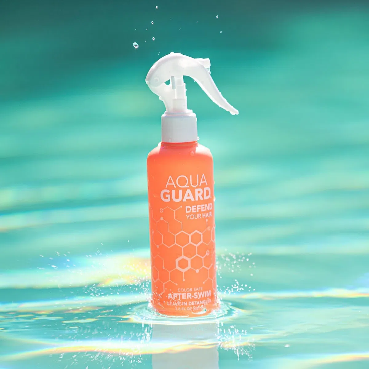 AquaGuard After-Swim UV Leave-In Entwirrer – Glättet, macht das Haar weich und schützt vor der Sonne – frei von Parabenen und Gluten, vegan, farbsicher, Leaping Bunny-zertifiziert (1 Flasche)